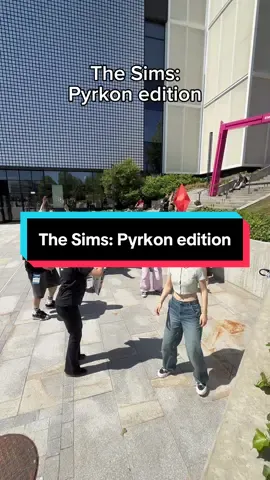 A post by @loczniki on TikTok caption: When you let your Sims do whatever they want at @Pyrkon_Festiwal 🫶😂
