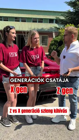 A post by @jakob.zoli on TikTok caption: Összecsapás: Z vs. X generáció – Szleng kihívás! A tét: hyperautózás!🏎️🔥 #ferrarisf90 Biztos ti is használtok olyan szlengeket, amiket nem ismerek!😅🙊 