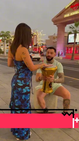 A post by @rafaelo.ro on TikTok caption: Tenerife girl beat darbuka😱