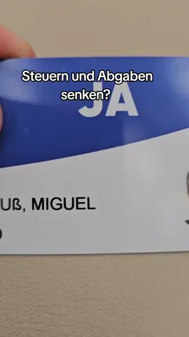 A post by @miguel_klauss on TikTok caption: Nur die AfD steht für Steuersenkungen. Während alle anderen Parteien Steuern und Abgaben erhöhen. 