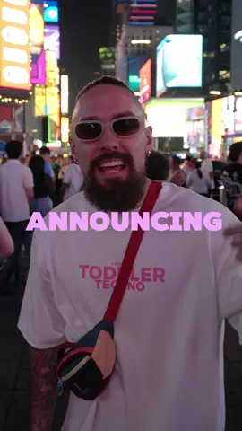 A post by @lenjpearce on TikTok caption: SURPRISE! Toddler Techno USA Part 2! 🇺🇸  Announcement early next week. Sign up in my bio so you don’t miss the drop 😎🤝🏽 #toddlertechno #lennypearce #babyrave #millennialsoftiktok #parentsoftiktok 