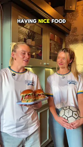 A post by @lia.lewis on TikTok caption: ADI A casual day at the @Social Pub And Kitchen with @Alessia Russo and @HellmannsUk celebrating the launch of her very own burger, the 'Russo Burger' 😋🍔