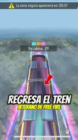 A post by @el_vicent_of on TikTok caption: Regresa el tren más veterano de Free Fire 🥺 #FreeFire8años #8AniversarioFF #servidoravanzadofreefire #fyp 