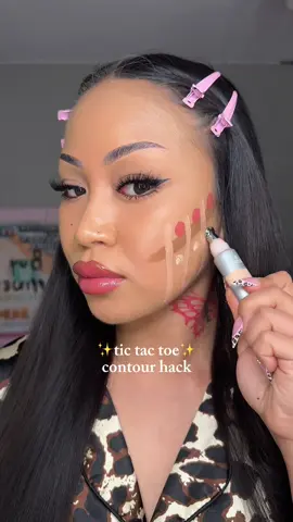 A post by @theangelamae on TikTok caption: Would you try this?😳 PRODUCTS: @makeupbymario softsculpt contour @Fenty Beauty pro filtr concealer @Rare Beauty soft pinch blush @SHEGLAM bright eyes concealer  #makeup #grwm #beauty #MakeUpTips #makeuphacks #contourtutorial #contouringhacks  