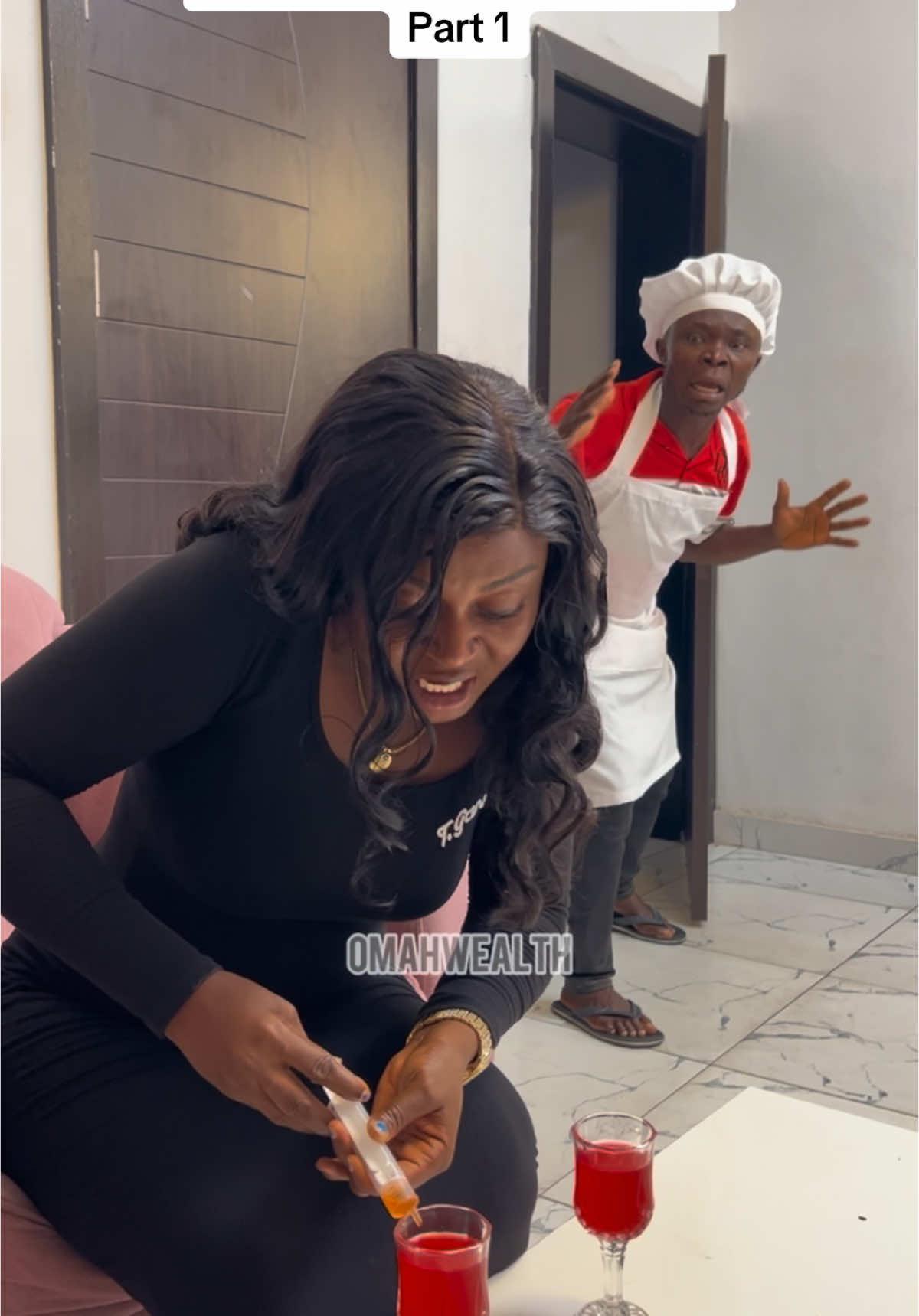 A post by @omahwealth.tv on TikTok caption: The chef switched the drink #omahwealth 