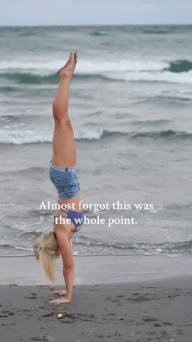 A post by @cassidy__t on TikTok caption: I absolutely love the gym and working out but gymnastics and tumbling will always be #1! #gymnastics #beach #fitness #gymnast #tumbling 