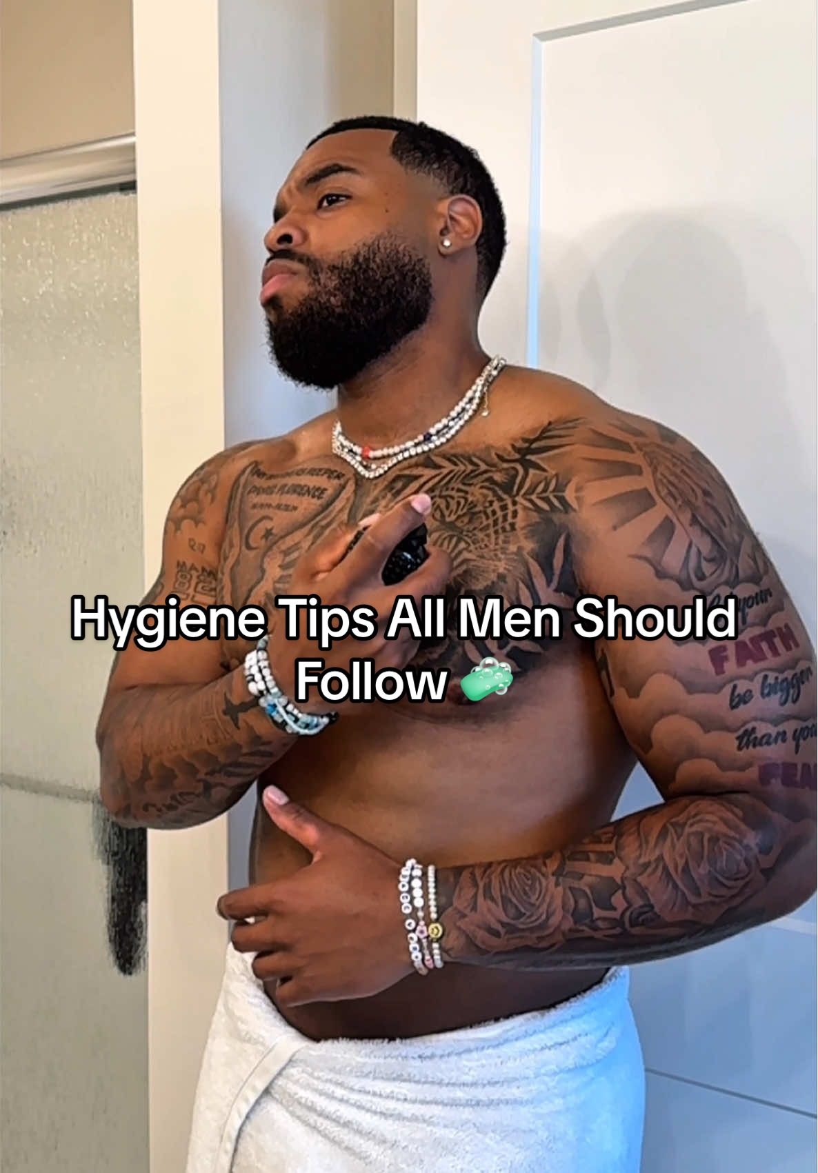 A post by @drewwalls10 on TikTok caption: Hygiene Tips Every Man Should Follow! #menshygiene #hygiene #lifestyle #drewwalls10 #fyp #viral 