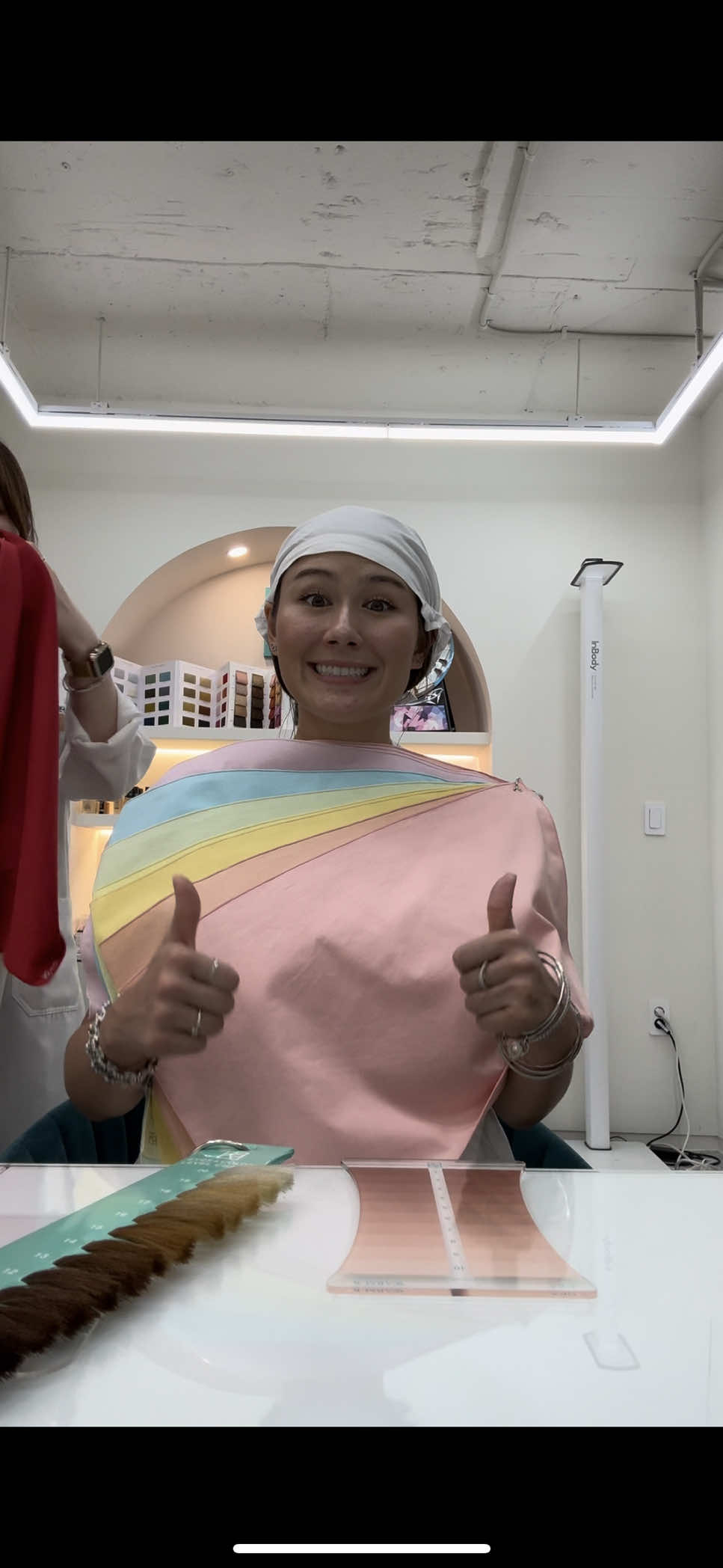 A post by @pepperonimuffin on TikTok caption: can’t wait to strut in my rose gold (i refuse) @Rael this was so fun and that moisturizer was divine 