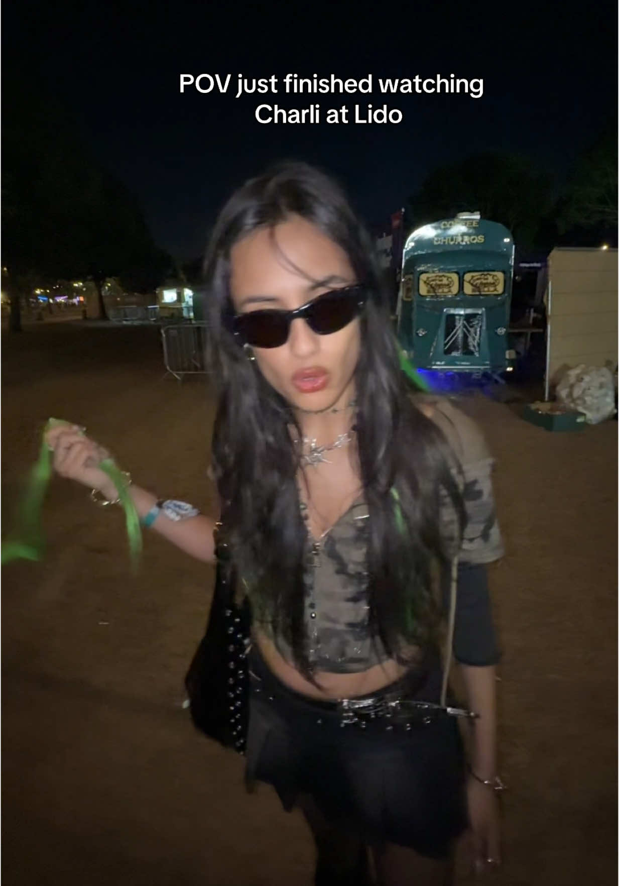 A post by @sabrinabahsoon on TikTok caption: @Charli XCX was INSANEEE @LIDO Festival #bratforever #bratsummer 