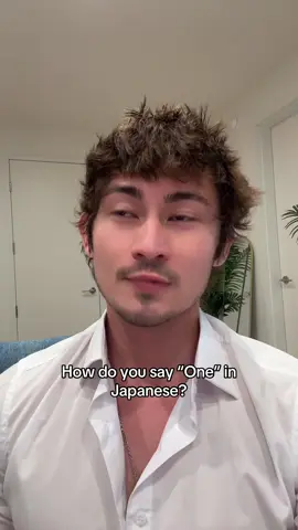 A post by @ianboggs on TikTok caption: All the different ways to say “One” in Japanese 🥲 #japanese 