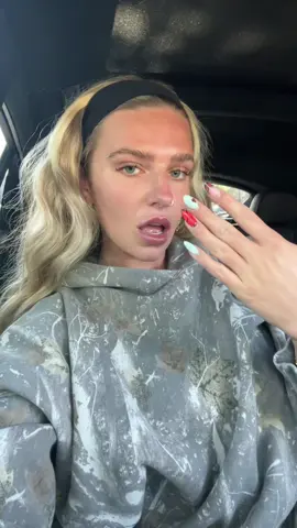 A post by @mjgalloway1001 on TikTok caption: the sun was going down when i was leaving my appointment rip 💔💔💔 @Emsnails 