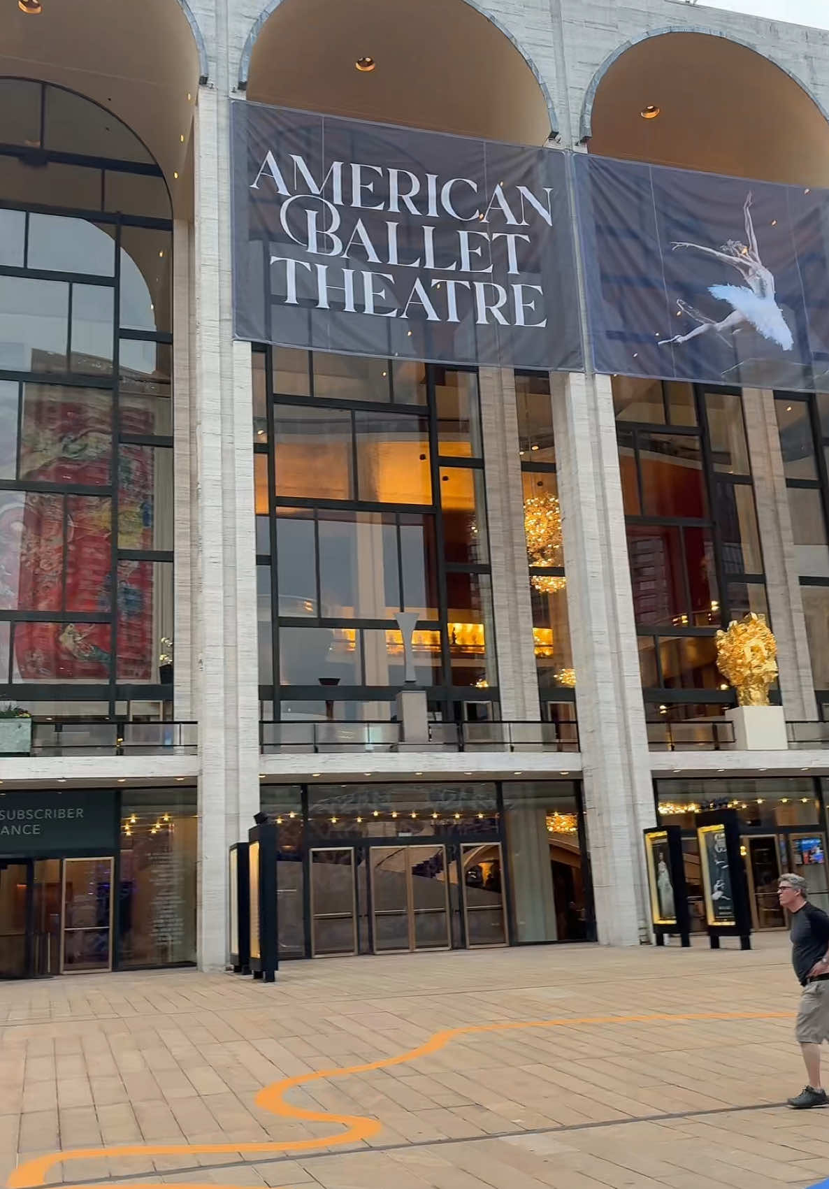 A post by @aiyannace on TikTok caption: My first ballet show 🙂‍↔️🩰 #metopera #ballet #ballerina #swanlake 