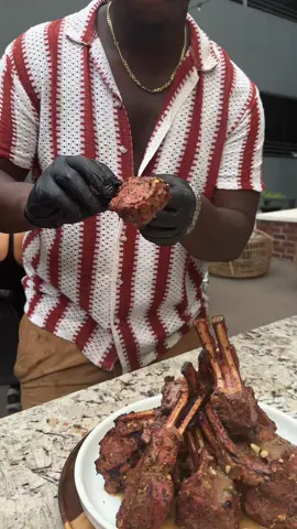 A post by @chefchosen on TikTok caption: They charging $40 for four lil lamb chops with barely any meat on ’em 😭 Meanwhile, Uncle Chosen serving double-cut chops that actually hold weight. Seasoned right, cooked right — you know the vibes.