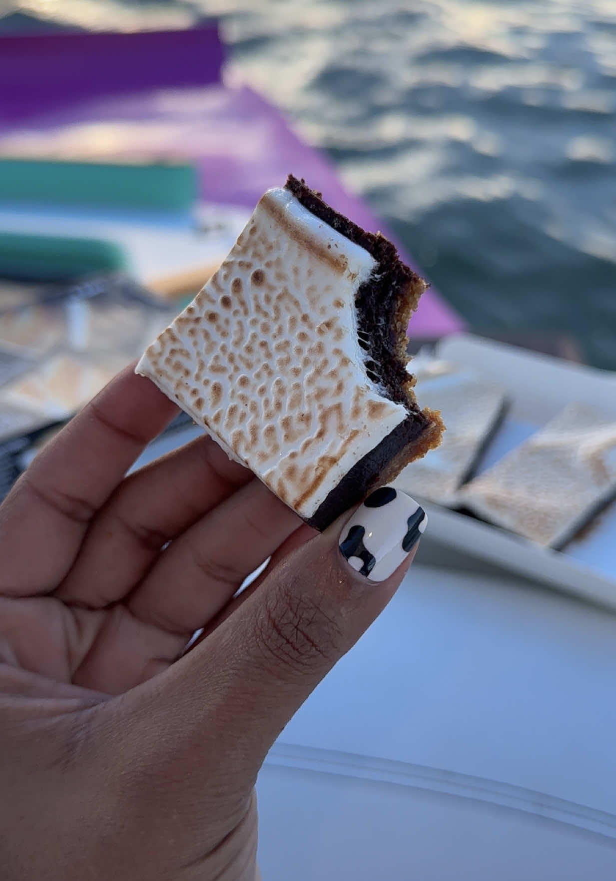 A post by @iamlexymogul on TikTok caption: S’mores Bars! 🍫🤤 #TraderJoesReview #LexyMogul 