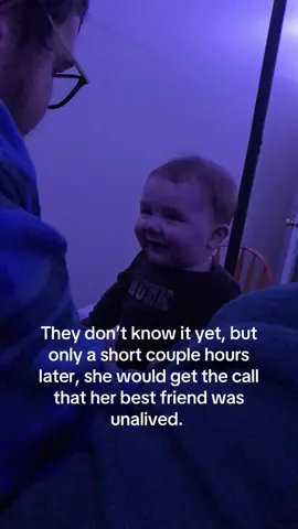 A post by @damned_but_beautiful on TikTok caption: Watching this beautiful video of my son and — playing is actually so hard knowing that while we were laughing, she was taking her last breath. This is reality. This was our reality. This video is one of my favorites, but also one I dread watching. Time stamp… February 8th, 2021, 10:32pm 💔 
