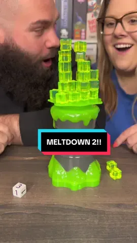 A post by @games4two on TikTok caption: A Slime Board Game?! Play Meltdown With Us!! #boardgames #gamenight #couple #fun 