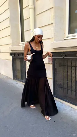 A post by @sarahndiaye on TikTok caption: Can I wear this dress all summer ? @TOTEME @Tony Bianco @HEAVEN MAYHEM @Mango  #summerdress #outfitinspiration #paris 