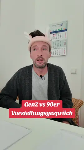 A post by @marcelkay on TikTok caption: Uwe ausse 90er vs Sören aus der Gegenwart beim Vorstellungsgespräch für einen Pflegedienst. wer bekommt den Job ? 🤣 @Marcel Meusel  #satire #pflege 