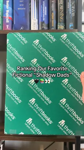 A post by @thriftbooks on TikTok caption: Happy Father’s Day to all the real and literary dads and father figures out there! 🩵 #thriftbooks #readersgonnaread #readerlife #BookTok #FathersDay #dadtok #bookhumor #quicksilver #acowar #dracula #belladonna #fourthwing #thestarsaredying 