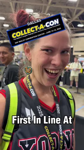 A post by @realbrycepapenbrook on TikTok caption: First in my line at @collect_a_con Dallas 🤠