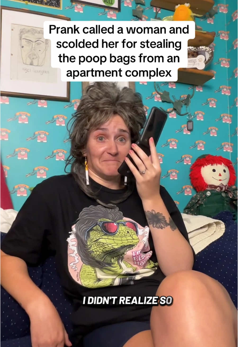 A post by @sarahsoda5 on TikTok caption: Poor lady #fyp #prankcall #suedillon    We do these prank calls on tik tok live! Tune in to watch live! #communityfest2025 