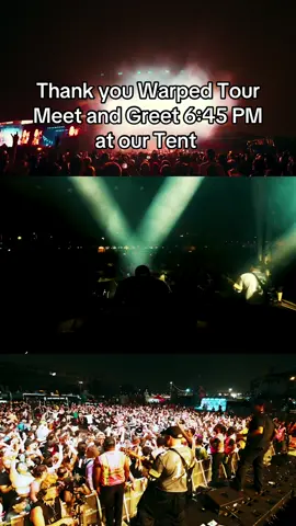 A post by @magnoliapark on TikTok caption: Thank you Warped Tour  Meet and Greet 6:45 PM at our Tent #vanswarpedtour #warpedtour #foryoupage #emomusic #elderemo 