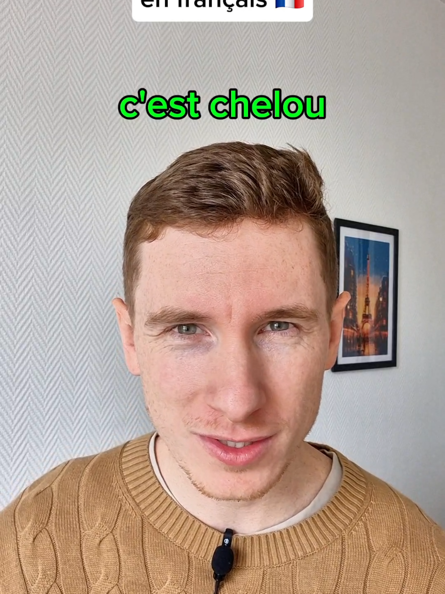 A post by @elmartino_french on TikTok caption: c'est chelou en français #education #language #apprendrelefrançais #learnfrench 