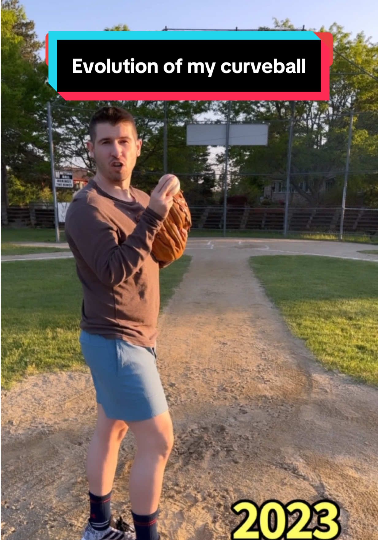 A post by @paulieepaull on TikTok caption: I worked SO hard on my curveball over the years! How would u all rate it?? #baseball #curveball 