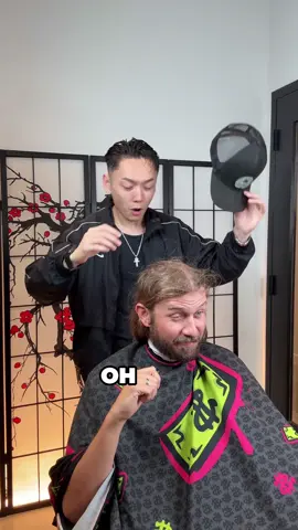 A post by @nguyensteadycutting on TikTok caption: Went from long to short and saved another one 💪🏼 my client asked for the messy fringe with a taper on the sides. I think we made him look younger what ya’ll think? LINK IN BIO TO SET AN APPOINTMENT ‼️ _______________________________________ ##richmondvabarber##richmondva##vabarber##rvabarber##barber##fade##haircut##richmondbarber#nguyensteadycutting #transformation 