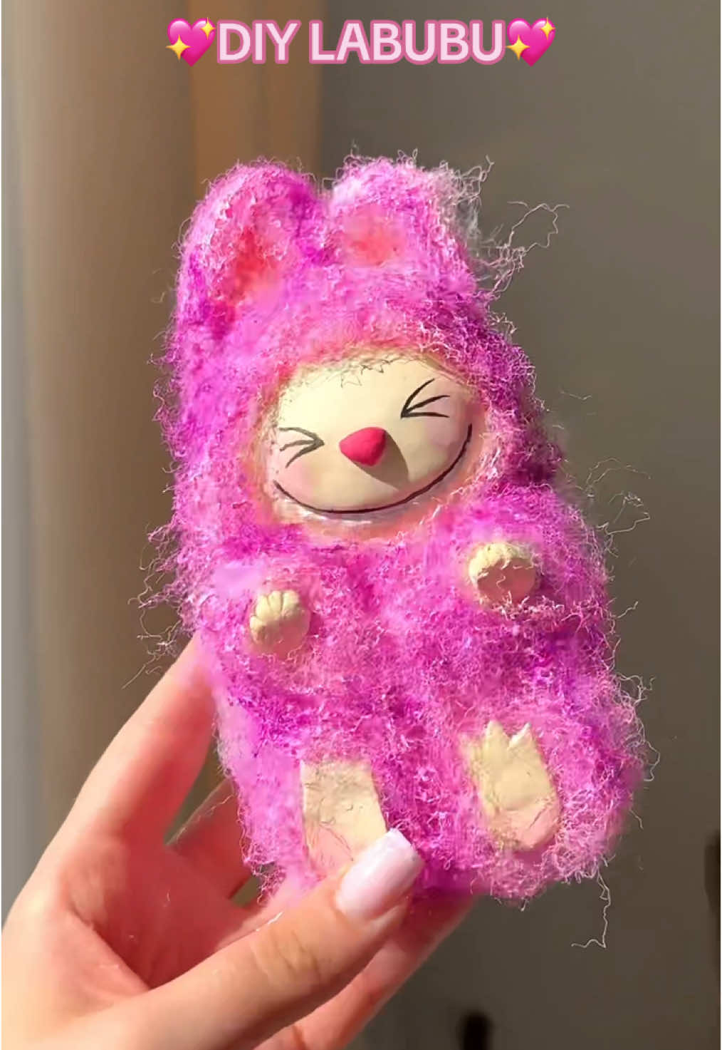 A post by @sonyaart22 on TikTok caption: DIY LABUBU💖 #labubu 
