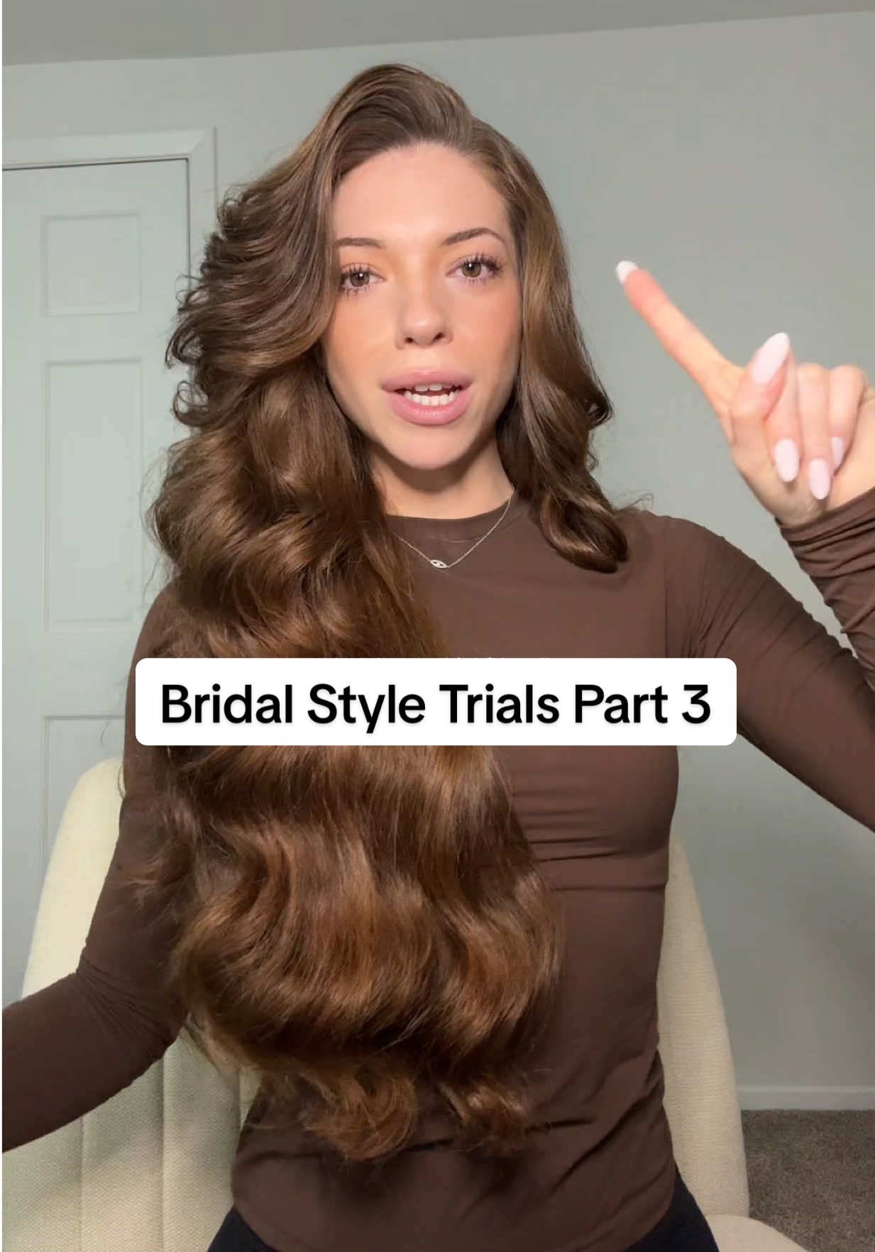 A post by @danielleathena on TikTok caption: Be honest, was it a fail? Folllow to see the final hairstyle for the big day! #hair #hairtok #bridalhair #bridalhairstyle #hairstyle #hairstyles #hairinspo #greenscreen 
