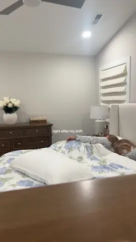 A post by @adaleenichols on TikTok caption: I come home after a 12 and do nothing :) #nursetok #nursing #nursesoftiktok #12hourshift #ernurse #laboranddelivery #nurselife #relatable 