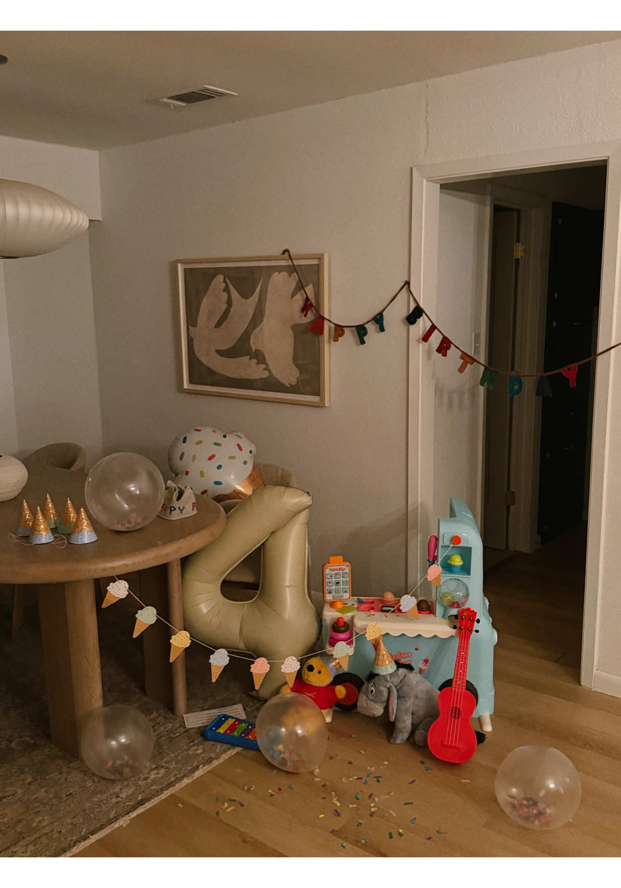 A post by @emilyfranciswheaton on TikTok caption: my baby is four 🥹  #makingthemagic #mothethood #momsarethemagic #birthday #birthdaysurprise #toddlergiftideas 
