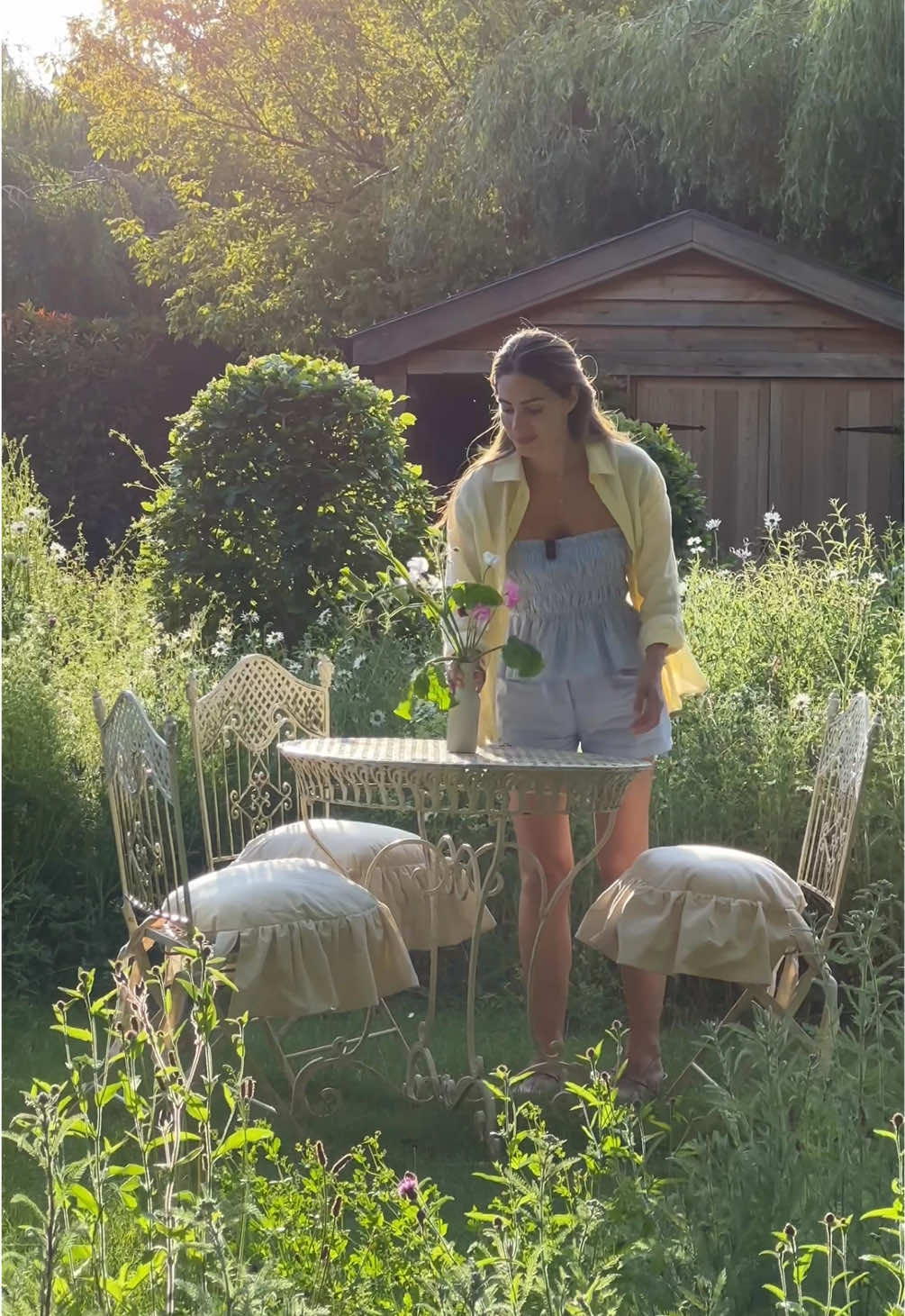 A post by @lydiamillen on TikTok caption: I thought that was it #gardenhaul #homemaking #gardentour #kitchengarden #hermeshaul 