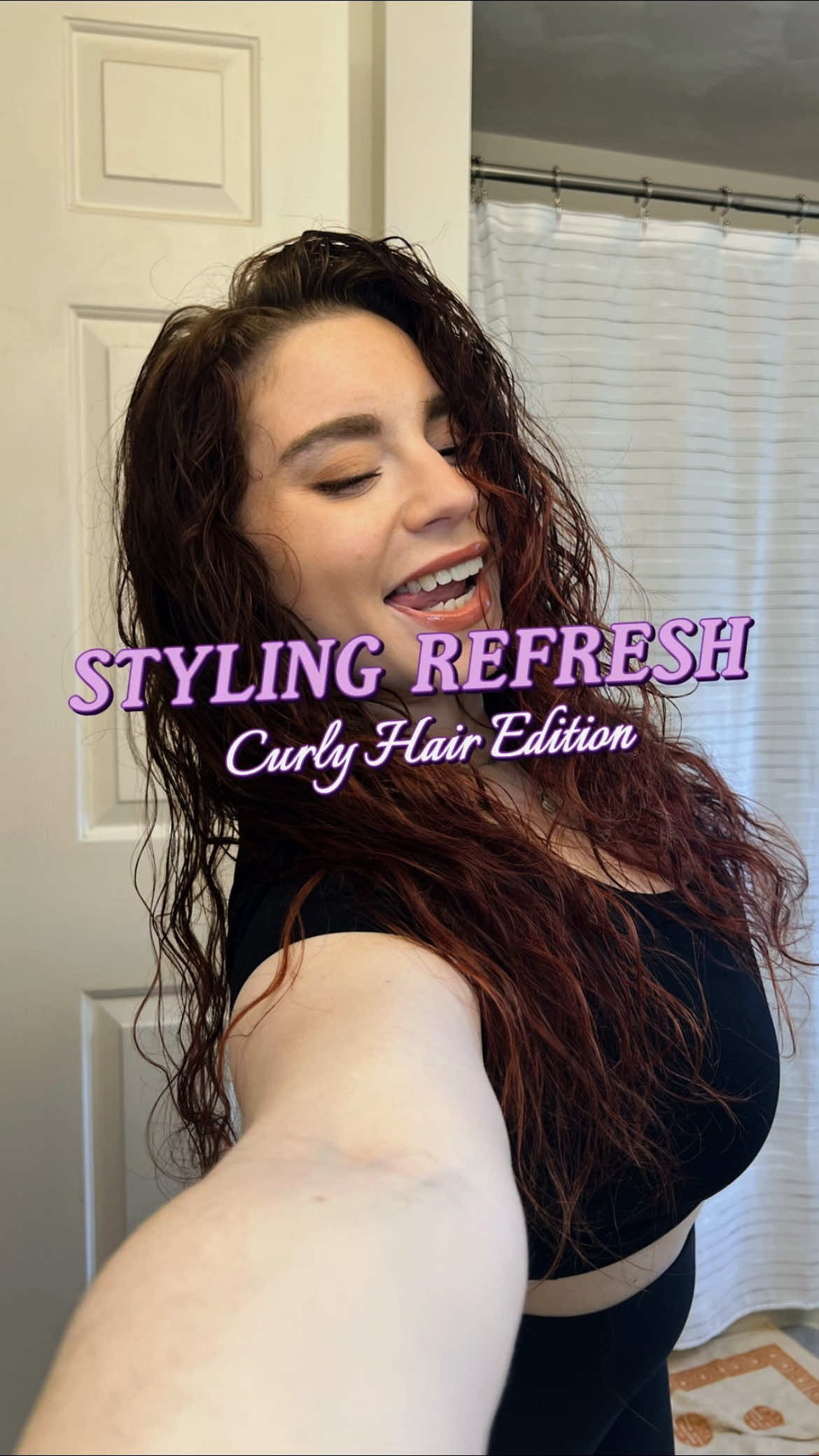 A post by @ on TikTok caption: refresh days are my fav✨ any product recommendations let me know 🤞🏻 #hairtok #refreshcurls #curlyhair #hairproducts #trend 