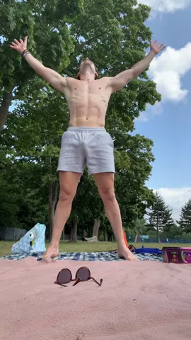 A post by @ on TikTok caption: 35 birthday burpees! 🎁  Will you join me in my annual tradition? 😄 Thank you so much for all the birthday wishes today, I really appreciate every single one of you for your support, love & positivity ☺️💙🙏 Happy Father’s Day to you fellow dads out there too ☺️ I’ve spent the day in the park with the family having a nice picnic and games 🎾😄