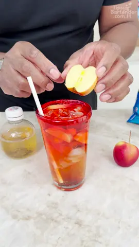 A post by @realtipsybartender on TikTok caption: Hot Candy Apple #cocktails #apple #candy