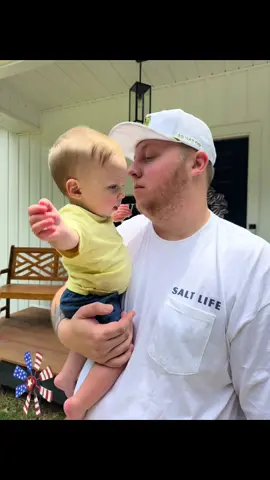 A post by @allieandnoah on TikTok caption: It's your first Father's Day with our sweet baby boy. I'm literally so proud of the man you've become. I remember we prayed and prayed for these days. You've stepped up in many ways, and I remember my whole pregnancy, you were so nervous but so excited, and would ask me a million questions about everything. But as soon as they rushed me back for an emergency C-section and baby boy was out, you actually knew what to do and acted like you'd been doing it forever. If it wasn't for you, I don't know what me and baby Waylon would have done - from all the late-night feedings to all the dirty diapers, and all the baths, laundry, dishes, and bottles to cleaning. I really wouldn't have wanted to raise my children with anyone else. I'm not going to say we haven't bumped heads in the whole process, lol, but who doesn't as first-time parents? But we laugh and dance and cut up. I seriously can't thank you enough for being the best father to our boy. He adores you so much. I can't wait to see where our future goes. I think it's time for baby #2 right? Anyways I love you so much and I hope you had the best 1st Father's Day. You're the best and thank you also for saying I need me time and telling me to go get my hair and nails done also. I love you 🩵
