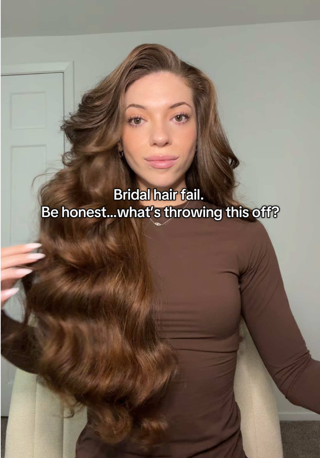 A post by @danielleathena on TikTok caption: 2 months till the big day👰‍♀️ folllow to help me figure it out😭 #hair #hairtok #hairstyle #hairstyles #hairinspo #bridalhair #bridalhairstyle #weddinghair #weddinghairstyle 
