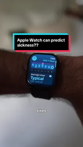A post by @anantchoxi on TikTok caption: Can the Apple Watch predict if you’re about to get sick? This actually happened to me, my Series 10 warned me something was off BEFORE I even felt symptoms. Not saying it’s replacing your doctor, but this is definitely a good reason to keep wearing it daily. #applewatch #sleeptracker #applewatchtips #TikTokCreatorSearchInsightsIncentive 