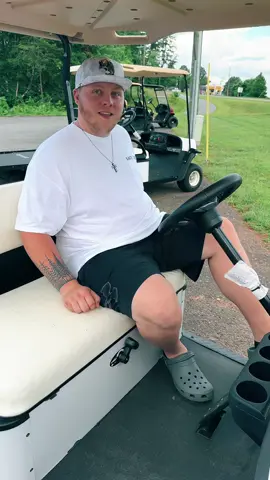 A post by @allieandnoah on TikTok caption: Noah’s golf cart tours 😂 #allieandnoah #funny 