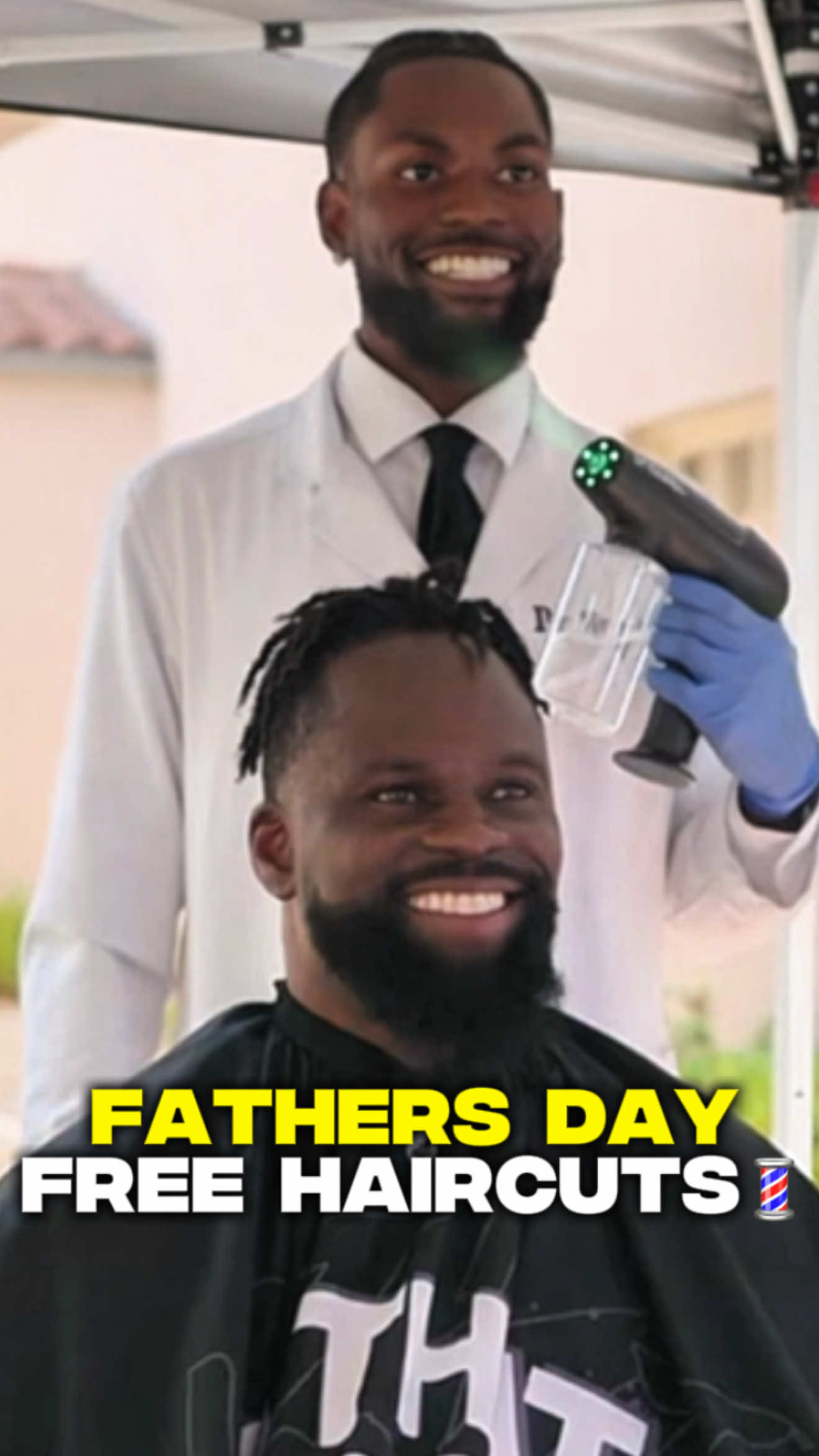 A post by @getslyced on TikTok caption: It was an honor to be able to give back to the community in California for Father’s Day with @stronghomenetwork . Everyone I met there was full of energy and positive💫  That’s the type of energy every home needs across the world🙏🏾 Happy Fathers Day to all the fathers and father figures everywhere. #Slyhuncho #lifestyle  #dailyvlog  #grwm  #hairstyles #haircut #barber #hairtutorial #hairtransformation #hairgoals #hairfashion #asmr #haircolor #personalcare #newyorkhairstylist #houstonhairstylist #atlantahairstylist #hairextensions #hairreplacement #barbershop #barberlife #atlantabarber #360waves #floridabarber#houstonbarber #newyorkbarber #haircare #SkinCare #anime 