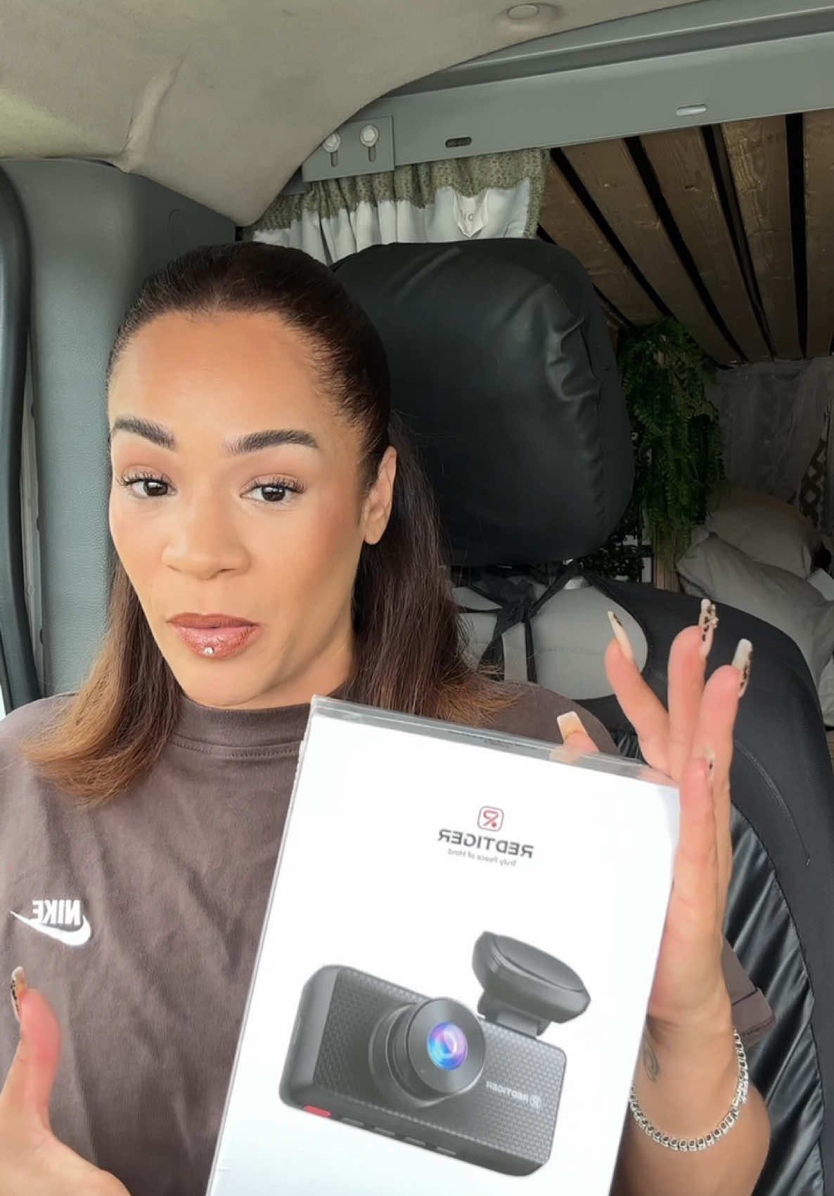 A post by @thereallifesnowwhite on TikTok caption: RedTiger 5th Anniversary 🎉 | $100 off F17 Elite • $10 off F17 & F7NP | June 15–30  #Redtigerdashcam #Redtiger #F17Elite @REDTIGER Dash Cam 
