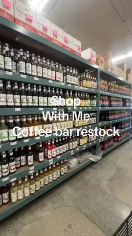 A post by @amberalejandrez on TikTok caption: Mini coffee bar restock @ my favorite store @US Foods CHEF’STORE 🤭✨ #amberalejandrez #restock #coffeebar #toranisyrups #coffee #shopwithme #fyp 