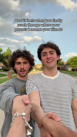 A post by @in_the_nic_of_time on TikTok caption: My parents before: 😡 My parents now: 😎 @flex #dad #mom #brother #trend #notviral 