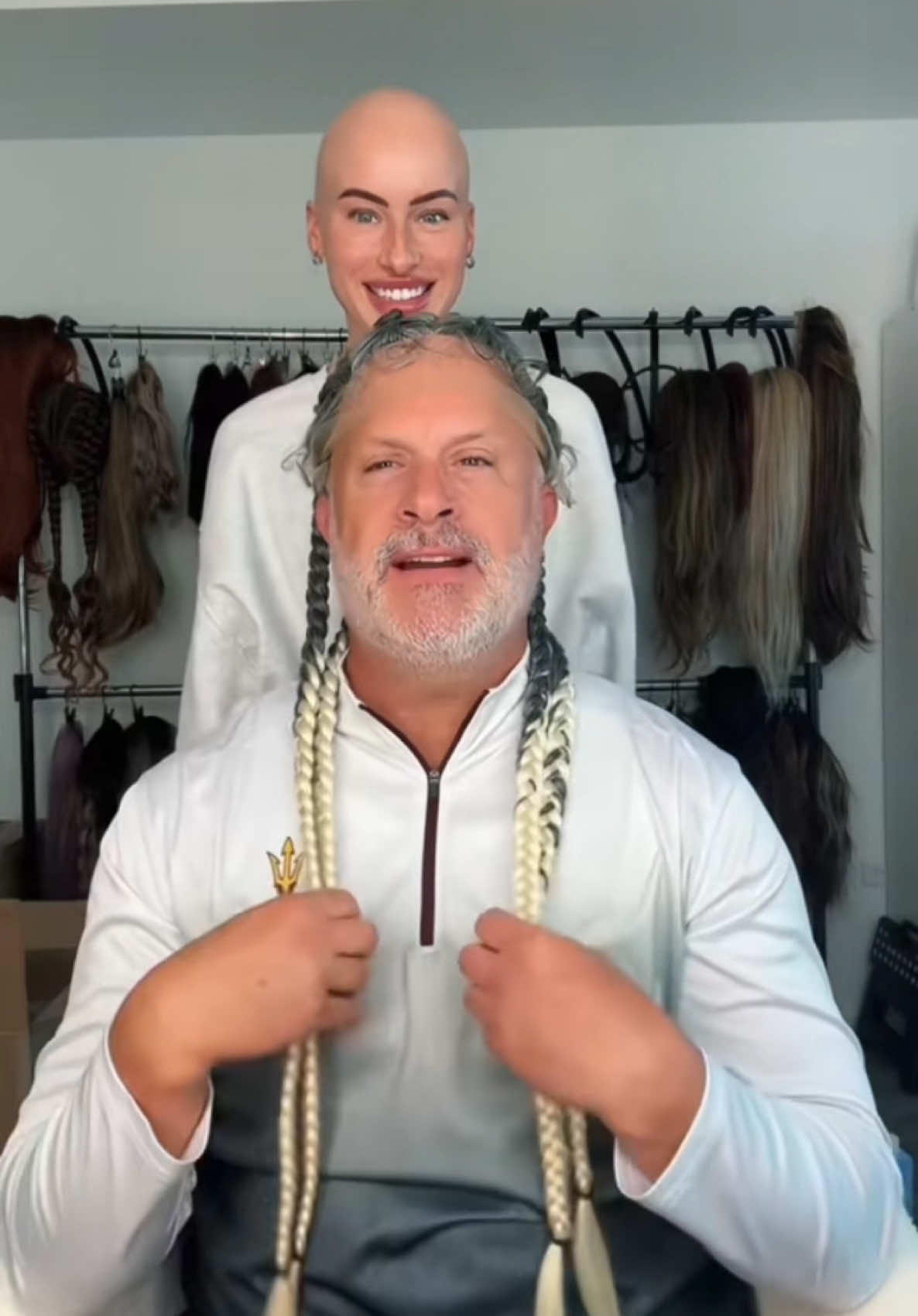 A post by @chl0ebean on TikTok caption: There’s no better love than a dad. Happy Father’s Day to the best one out there #fathersday #bald #funny 