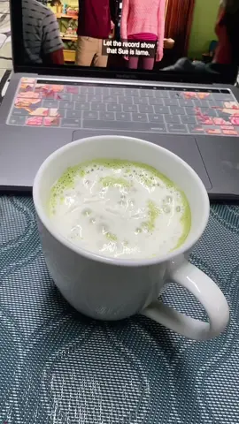 A post by @anikahuda1 on TikTok caption: Matcha latte 🍵 #foryou #matcha #foryoupage 