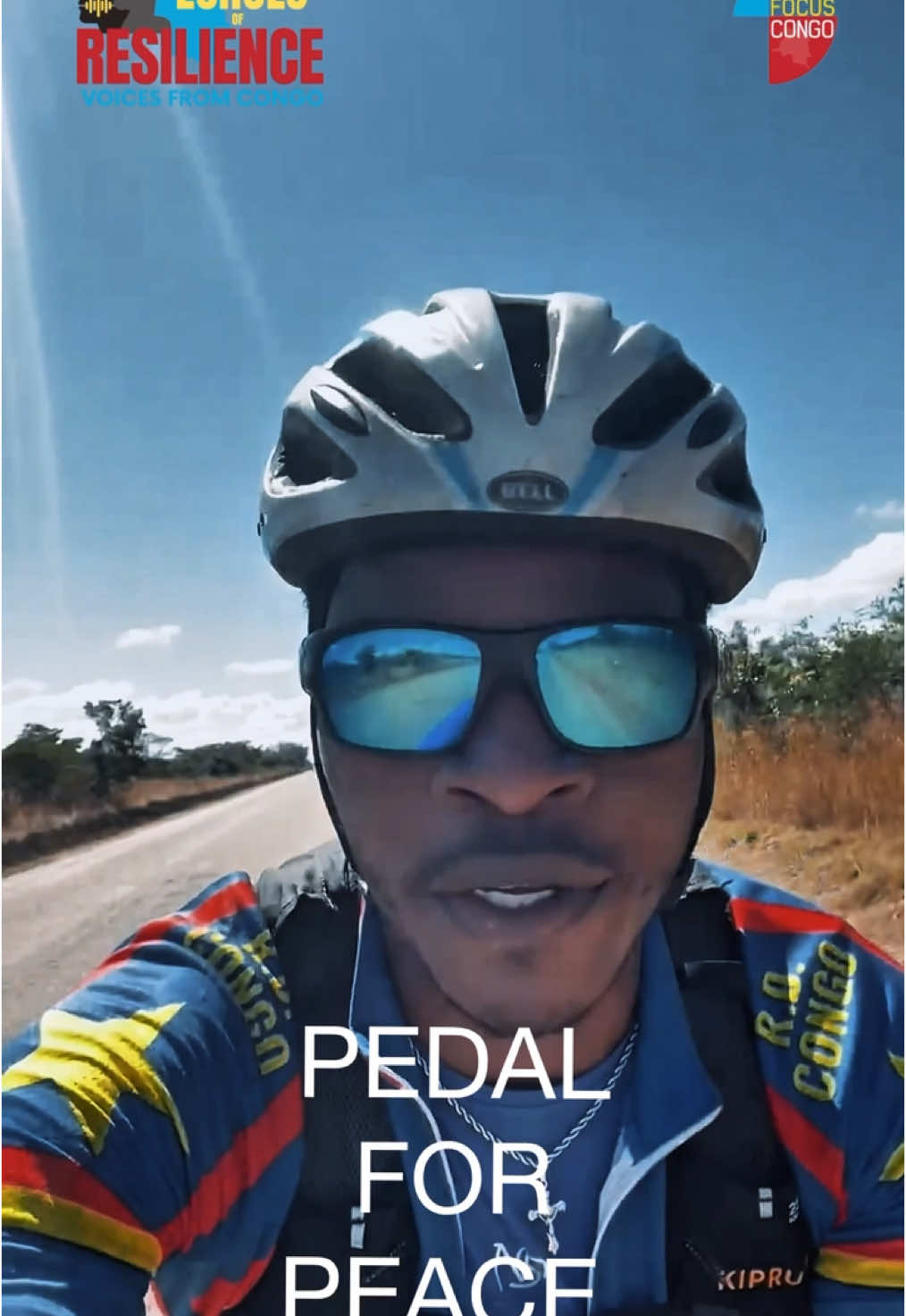 A post by @focuscongo on TikTok caption: ECHOES OF RESILIENCE «CYCLE FOR PEACE» Meet Miguel Masaisai, a young athlete from Goma. In a powerful effort to promote peace, hope, and the resilience of Congolese, African, and global youth, Miguel has embarked on an incredible journey — cycling from Goma to Cape Town, a road stretching nearly 6000 km and filled with challenges. Miguel’s voice is one of those that most deserves to be heard. It carries the torch of a committed youth — an unstoppable generation, rising above division and tyranny. During this month of June as we are launching our project ECHOES OF RESILIENCE, Together with Miguel, LET’S CYCLE FOR PEACE! . #echoesofresilience #voicesfromcongo #congo #focuscongo #goma #cycleforpeace #athlete #congolesevoicesmatter #youth #courage #strenght