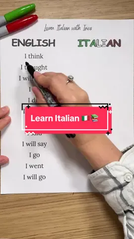 A post by @ines.tutoring on TikTok caption: Learn Italian 🇮🇹📚