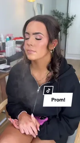A post by @selenamup on TikTok caption: Prom is my favourite time of year! Most of these girls wanted natural looking skin with medium to light coverage, overall the vibe was clean and soft  #prom #prom2025 #MakeUpArtist 
